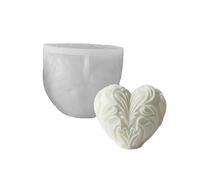 Moule en silicone flexible en forme de cœur pour décoration d'intérieur, aromathérapie, bijoux, outil fait à la main