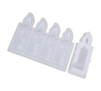 Moule en silicone flexible et créatif pour bougies numériques et lumières d ' ambiance, décoration pour anniversaires et célébrations, personnalisation de l ' artisanat de bougies