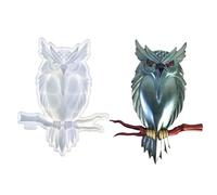 Moule en silicone flexible et facile à nettoyer en forme de hibou pour projets de décoration d'intérieur - Ajoutez divers pigments de résine colorants