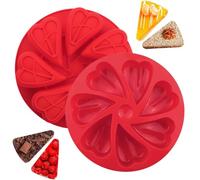 Moule en silicone flexible et polyvalent pour gâteaux et gâteaux faits maison, moule en forme de cœur avec 7 cavités, moule pour bonbons, pour la préparation de gâteaux, aliments, desserts, chocolats