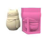 Moule en silicone flexible et réutilisable pour vases en forme d'ours, jardinières, artisanat, décoration d'intérieur, jardinage