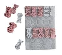 Moule en silicone flexible et robuste pour bougeoirs de lapin qui conviennent à la résine époxy et aux projets créatifs fournissant des moules en silicone aux lapins
