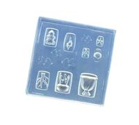 Moule En Silicone Flexible Pour Décoration D'ongles Avec Des Créatures Océaniques Comme Étoiles De Mer Coraux Pour Une Utilisation Professionnelle Salon Coquillages Poissons Rouges À