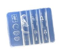 Moule en silicone flexible pour décoration d'ongles, fabrication de bijoux et accessoires faits à la main multi-usages, moule en résine de silicone fait à la main