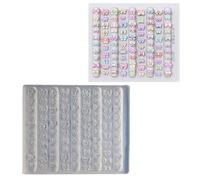 Moule en silicone flexible pour ongles en nœud papillon, | Robuste et facile à manipuler, s ' adapte à tous les types et tailles d ' ongles, utilisation de longue durée, usage
