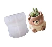 Moule en silicone flexible pour pot de fleurs en résine, accessoires de jardinage créatifs