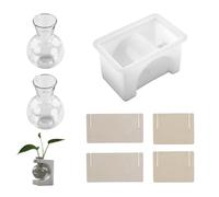 Moule en silicone flexible pour résine faite à la main - Mèches d'artisanat - Planteur - Présentoir rectangulaire - Vase - Moule en silicone pour artisanat en résine