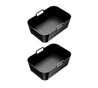 Moule En Silicone For Friteuse À Air Chaud, Compatible Avec La Friteuse À Air Chaud Russell Hobbs, 2 Compartiments 9 L (2 X 4,5 L), Accessoires Réutilisables For Friteuse À Air Double Zone