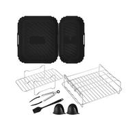 Moule en Silicone for friteuse à air Chaud, Grille de Cuisson Compatible avec Les modèles Moulinex EZ901820 5,2/3,1 L et PH Airfryer série 3000.(Set4)