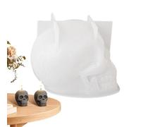 Moule en silicone, forme de bougie d'Halloween, formes 3D, résine bricolage pour gâteau d'Halloween, aromathérapie, chocolat, bonbons