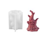 Moule En Silicone Forme De D'Halloween Étrange Esprits D'Halloween Forme Souche Moule À Bougie Silicone Pour Décorations Festival Uniques Décorations Effrayantes