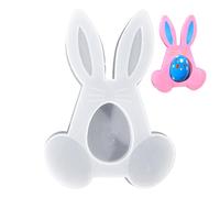 Moule En Silicone - Forme de lapin de Pâques à démoulage facile et polyvalent - Moule de Moulage pour Lapin en Résine - pour chandeliers, plâtre et chocolats