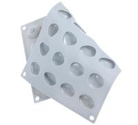 Moule en Silicone Galets 28 Cavités pour Chocolat et Biscuits | Silicone Souple, Surface Lisse Antiadhésive, Lot de 1 Pièce, pour Desserts Gélifiés