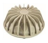 silikomart | Moule à gâteau en silicone Modern GEMMA, antiadhésif, Lot de 1 Moule à gâteau, Design 3D, Ø 180 h 90 mm, Volume 1590 ml, Made in Italy, Gris