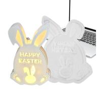 Moule en silicone générique pour lapin de Pâques - Moule à bougie en forme de lapin creux | Moule pour fabrication de décorations de Pâques pour résine, plâtre, fonte, artisanat de Pâques, cre