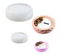 Moule en silicone - Grand bol en silicone 3D - Plateau rond - Plâtre pour couler - Plateau à fruits - Résine époxy - Résine géométrique - Pot de fleurs fait à la main - Texture conique