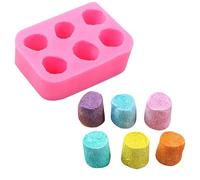 Moule En Silicone Guimauve - Asudaro - 11cmx7,8cm Moule À Fondant Français Bricolage Moule En Silicone à 6 Cavités En Forme De Guimauve,Pour Chocolat Bonbon Gelée Gâteau Saint-Valentin