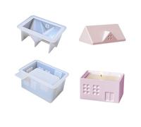 Moule En Silicone Haute Température Sans Danger Pour Les Aliments Pour Les Projets D’artisanat En Résine De Bougie Outil Fabrication Bijoux Chalet Campagne Moule Cottage Européen