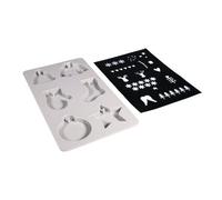 Moule En Silicone Hiver Avec Gabarit A5