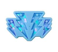 Moule en silicone holographique avec trou, flash, effet de lumière, porte-clés, pendentif, fonte époxy, bijoux, lumière et ombre, outil de fabrication en silicone, fabrication