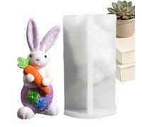 Moule En Silicone Lapin - Artisanat de Décoration en Béton 3D pour Créations,Moule pour la Coulée de Résine | Destiné à la Décoration de la Chambre, des Fêtes, des Mariages, Vacances, de la Table