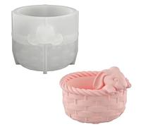 Moule en Silicone Lapin de Pâques,Adorables Moules a Bougies Lapins pour la Fabrication de Bougies DIY,Moule de Coulée en Résine