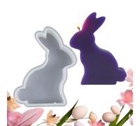 Moule En Silicone Lapin - Démoulage Facile Réutilisable Mignon DIY,Moules De Pâques En Silicone Pour Moulage Résine | pour Bougies, Savons, Plâtre, Résine Époxy, Décoration
