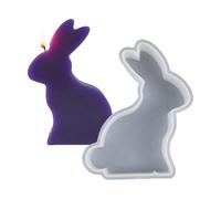 Moule En Silicone Lapin - Matériel de Loisirs Créatifs Réutilisable à Démoulage Facile | Moules 3D Lapin de Pâques en Silicone | Pour Savon Bougie Résine Époxy Déco Maison Arts & Crafts et Vacances de