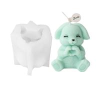 Moule en Silicone Lapin, Moule en Silicone Lapin de Pâques,Moules à Bougies Animaux Mignons 3D créatifs - Moules à Bougies en Silicone époxy antiadhésifs, pour Moulage de résine, Argile de