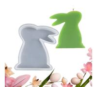 Moule En Silicone Lapin | Outils de Création Réutilisables Anti-Adhésifs,Moule Lapin de Pâques Mignon en Silicone - pour la Fabrication de Bougies, Savons, Arts et Loisirs