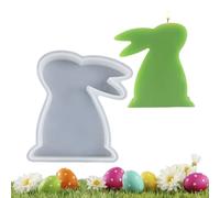 Moule En Silicone Lapin | Outils de Création Réutilisables Anti-Adhésifs,Moules Pour Bougies Décorations De Pâques - Pour Bougie Savon Plâtre Époxy Déco Maison Arts & Crafts Fêtes Famille Débutants