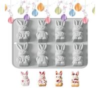 Moule en silicone lapin - plat léger de 120 g, tapis rigide de 8,94 x 7,8 pouces, passoire anti-adhésif pour bonbons et bonbons, fonte de résine artisanale polyvalente | Machine à