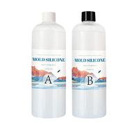 Moule en silicone liquide 1:1, caoutchouc de silicone translucide transparent, silicone de duplication, durcissement rapide pour moules en résine, fabrication de moules, fabrication de bijoux, travaux