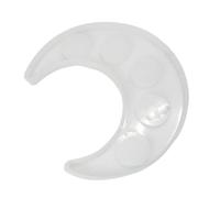 Moule en Silicone Lune pour Bricolage, Plateau Poignée, Blanc | Bavure, Facile à Nettoyer Utiliser, pour Résine Époxy, Loisirs Créatifs, Diy, Finition Blanche