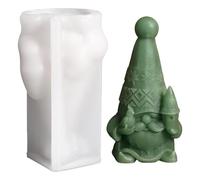Moule en silicone - Lutin de Noël - Moules en silicone - Moules 3D en silicone - Moules à bougies à mouler - Moule à bougie pour savon, plâtre (A)