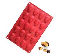 Moule En Silicone Madeleine Avec 20 Cavités Moule Antiadhésif En Forme De Coquille Réutilisable Mini Moule à Madeleine Pour Gâteau Chocolat Bonbons Biscuit (1 Pièce)