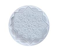 Moule en silicone mandala - Moule à fleurs mandala - Pour résine - Pour bricolage - En résine époxy - Pour plateau - Wall Hanging - Coaster