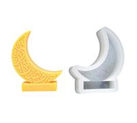 Moule en silicone motif château de lune - Moule à chocolat - Parfum - Ornement de table - En résine époxy - Ne colle pas - Parfum - Ornement de bougie