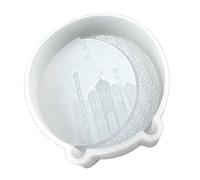 Moule en silicone motif château de lune - Moule à chocolat - Parfum - Ornement de table - En résine époxy - Ne colle pas - Parfum - Ornement de bougie