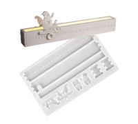 Moule en silicone motif Père Noël avec compte à rebours mobile Idéal pour les cadeaux de vacances et outil de bricolage en silicone facile à démouler