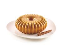 silikomart | Moule à gâteau en silicone Modern RAY, antiadhésif, Lot de 1 Moule à gâteau, Design 3D, Ø 195 h 68 mm, Volume 1530 ml, Made in Italy, Gris