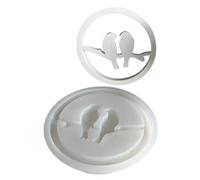 Moule en silicone - Moule à bougie - Couronne d'oiseaux - En silicone - Pour fabrication de figurines