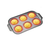 Moule en silicone - Moule à cupcakes réutilisable facilement amovible - Anneau de cuisson à beignets - Pour petit déjeuner, cuisiner, rôtir, four, friteuse, air, cuisine, chocolat