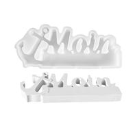 Moule En Silicone, Moule À Lettres Décoratives Thème, Outils De Décoration Avec Démoulage Facile Pour Résine Époxy, Projets Artistiques À La Maison, École Et Atelier