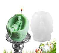 Moule en silicone - Moule à œuf lisse avec Jésus - Moule à bougie - Maison mignonne - Diffuseur de pierre - Pour enfants