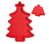 Moule en Silicone, moule d'arbre de noël de 30.5cm, cuisson antiadhésive | Fonctionne de -40 °C à 230 °C pour le four congélateur et le micro-ondes. Le silicone flexible sort les gâteaux les chocolats