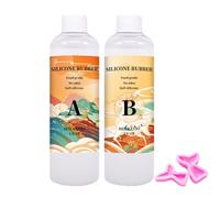Moule en silicone - Moules en verre - Caoutchouc de silicone liquide - Kit de formulaire - Résistant aux larmes - Pour gâteaux, bijoux, artisanat, moule multifonction en silicone - -Ki