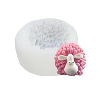 Moule en silicone mouton 3D - Silicone de qualité alimentaire, matériau flexible stable, conception compacte et légère, format à démoulage facile | Moule à bougies et bonbons au chocolat, outil de cui