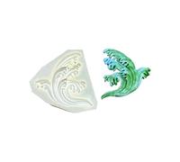 Moule en silicone multi-usage avec nuage traditionnel en bambou de mer Passe au lave-vaisselle 12 moules à gâteau en silicone de 70 g