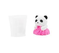 Moule en silicone multi-usage en forme de panda pour la fabrication de plâtre et les cours d'art - Moule à savon fait à la main